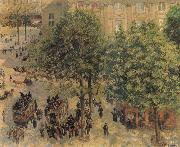 Camille Pissarro Place du Theatre Francais in Paris oil painting reproduction